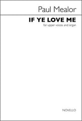 If Ye Love Me Unison choral sheet music cover